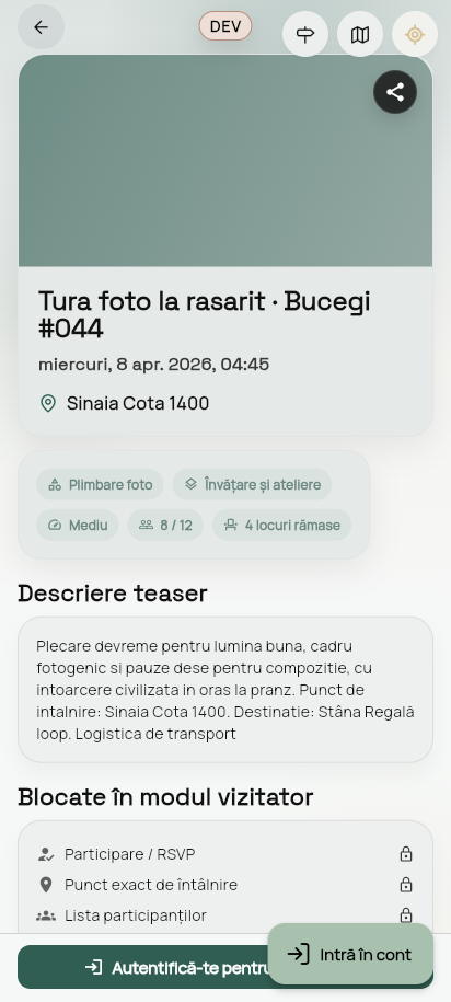 Public activity detail